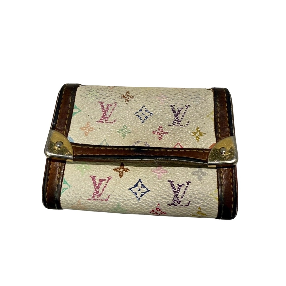 Louis Vuitton Cream Multicolor Monogram Wallet